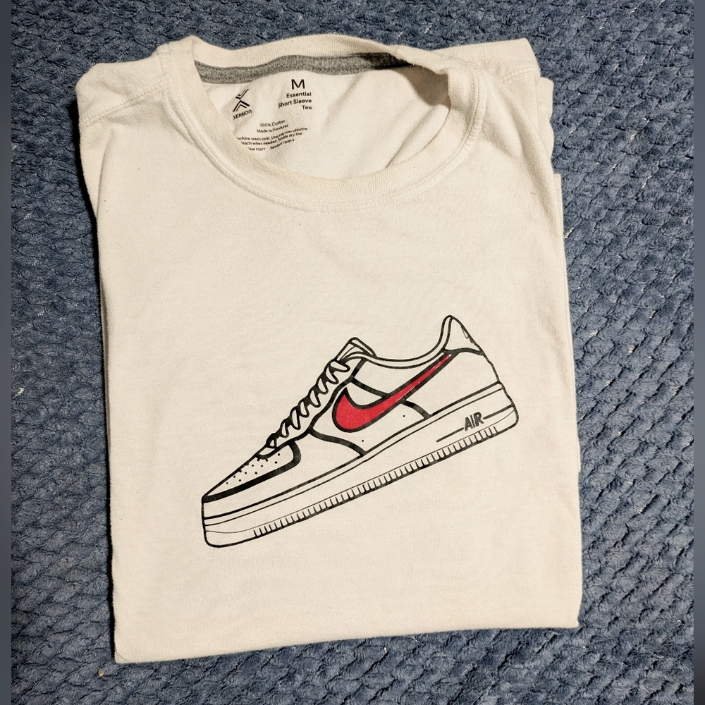 Nike Men's Sneakers White with Red Accents